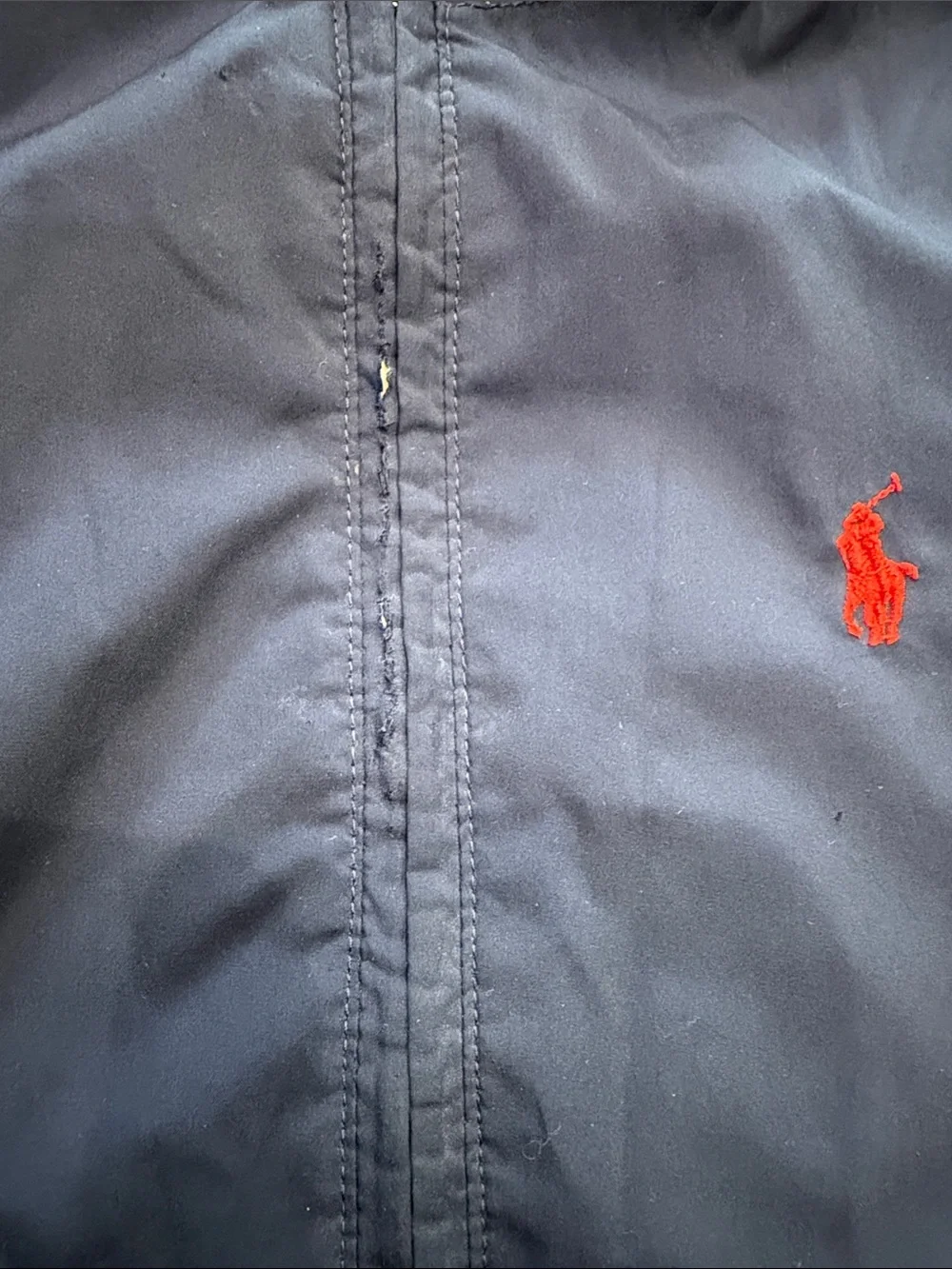 Ralph Lauren Blue Windbreaker Jacket with Red Pony